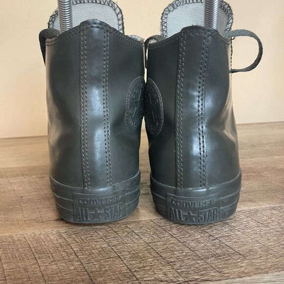 Converse All Star Rubber Hi sneakers Army Green men’s 6 women’s 8 shoes - Picture 6 of 7